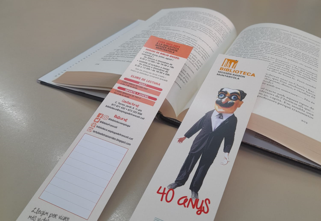 El nou punt de llibre de la biblioteca de l’Espluga, dedicat als 40 anys del nano Groucho Marx