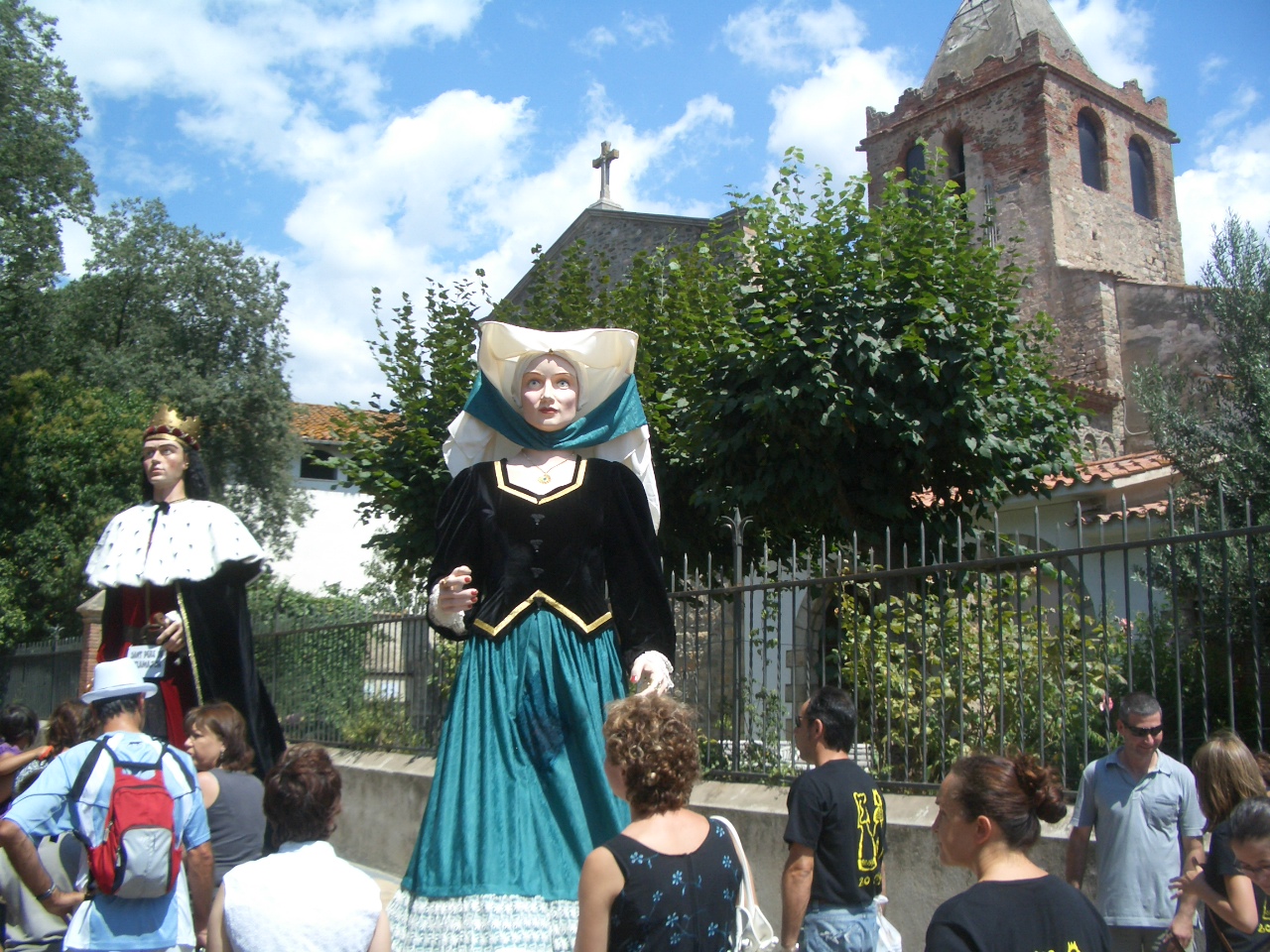 Els gegants de Sant Pere de Vilamajor a la festa major de Sant Esteve de Palautordera