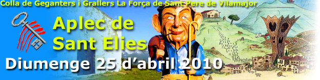 Banner web Sant Elies 2010 Els gegants de Sant Pere de Vilamajor a Sant Elies 2010