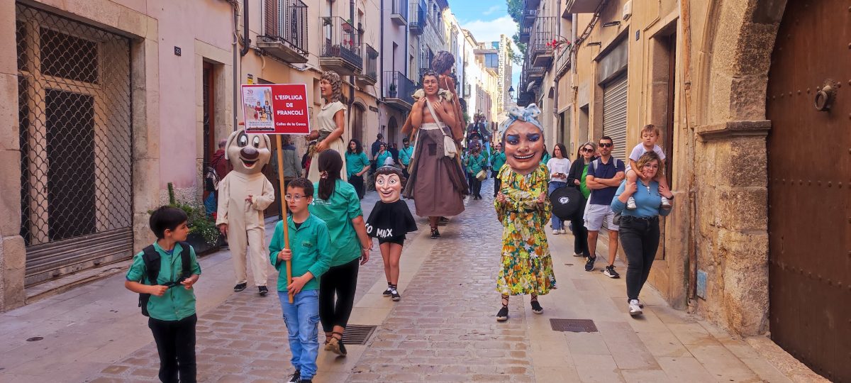 Inici de temporada a la Trobada Comarcal a Montblanc, pels 20 anys de la Ciutat Gegantera