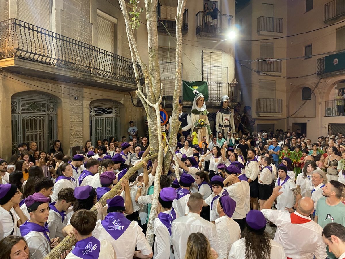 La tercera plantada del xop omple la plaça de la Vila de cultura popular
