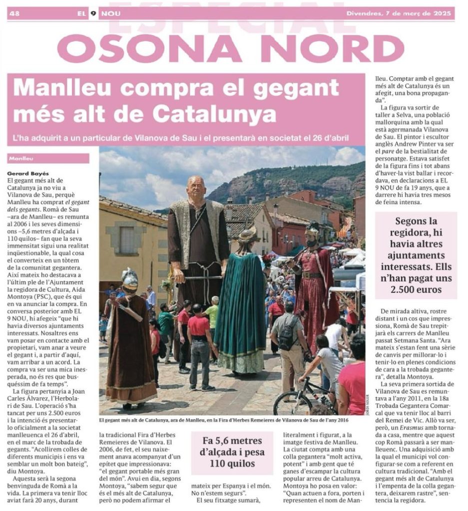 Foto1 notícia d'en Romà a El 9 Nou