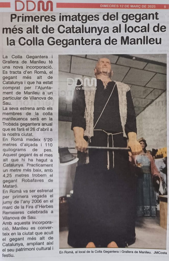 Foto2 notícia d'en Romà a El Diari de Manlleu