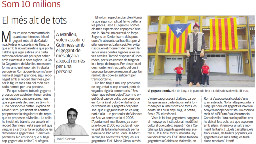 Foto4 notícia sobre en Romà d'El Punt Avui